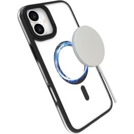 eSTUFF INFINITE HELSINKI Funda magnética para iPhone 16 Negra - 86% plástico reciclado con soporte y protección de esquinas