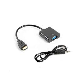 Lanberg Adaptador HDMI Macho a VGA Hembra + Audio, 20 cm, Resolución 1920x1200, Negro Precio: 7.79000057. SKU: S5604065