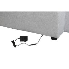 DKD Home Decor Sofá Cama Moderno Gris Claro Poliéster 153 x 88 x 220 cm