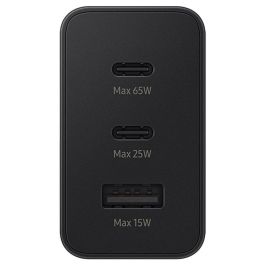 Samsung EP-T6530 Cargador de Pared Negro con 2 Puertos USB-C para Smartphone, Tableta, Portátil, Auriculares y Smartwatch Samsung EP-T6530 Cargador de Pared Negro con 2 Puertos USB-C para Smartphone, Tableta, Portátil, Auriculares y Smartwatch