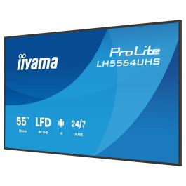 Iiyama LH5564UHS-B1AG Monitor 55" UHD 4K VA DLED 500cd/m Android 14 OS 24/7 Operation WiFi LAN USB-C HDMI RS232C Señalización Digital Negro
