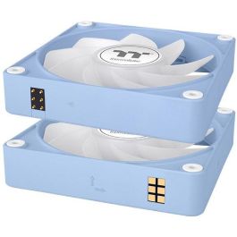 Thermaltake CL-F198-PL12BU-A Ventilador de Refrigeración para Carcasa PC 12 cm Azul - Kit 3 Piezas Hidráulico