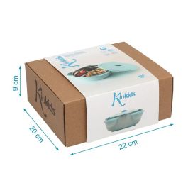 KioKids Cuenco Térmico Alimentos Bebés Acero Inoxidable, Diseño Oso, Depósito Agua Caliente, Antivuelco y Antiderrame, 450ml Azul KioKids Cuenco Térmico Alimentos Bebés Acero Inoxidable, Diseño Oso, Depósito Agua Caliente, Antivuelco y Antiderrame, 450ml Azul