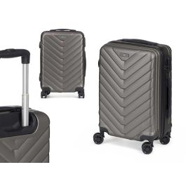 Maleta de Cabina ABS Gris Oscuro Arte Regal 38x57x23 cm Maleta de Cabina ABS Gris Oscuro Arte Regal 38x57x23 cm