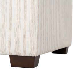 Sofá 2 Plazas Rayas Crema Tejido 178 X 101 X 71 cm