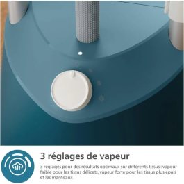 Philips Vaporizador Vertical STE1040/20 - 1800 W, 3 Posiciones, Azul
