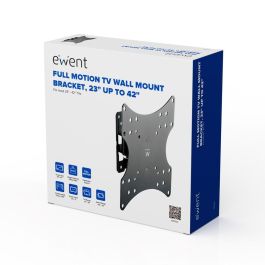 Ewent EW1520 Soporte de Pared para TV de 23 a 42 Pulgadas, Inclinable y Giratorio, VESA hasta 200x200, Carga Máxima 20 kg