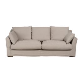 Sofá Beige Tejido Salón 245 X 102 X 100 cm