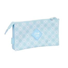 Portatodo Triple Glow Lab Cisnes Azul claro 22 x 12 x 3 cm