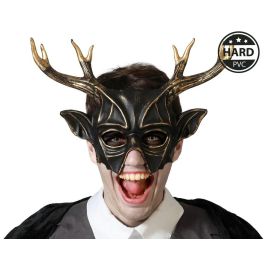 Máscara De Ciervo Negro Con Astas Doradas Para Fiestas Y Disfraces Precio: 2.50000036. SKU: B13N8XHWS4