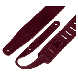 Levy's Simply Suede Series 2 1/2" Correa - Reverso De Ante - Burdeos