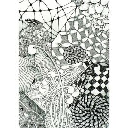 Talens Sakura Zentangle Tool Set 20 Tarjetas 89x89 mm Blanco