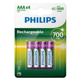 Batería Philips Batería R03B4A70/10 700 mAh 1,2 V (4 Unidades) Precio: 9.9499994. SKU: B137BSHWLK