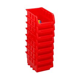 Set de Cajas Organizadoras Apilables Kinzo Rojo 12 x 10 cm Polipropileno (8 Unidades) Precio: 13.95000046. SKU: S7903317