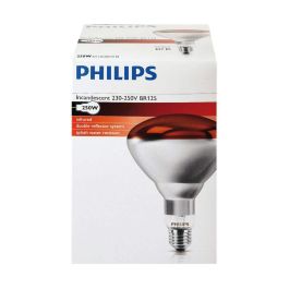 Bombilla reflectora r125 infrarrojos 250w e27 color: rojo (terapeutica) philips