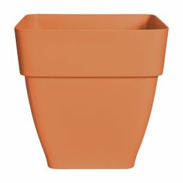 Jardinera Elho Vibia Campana Square 37 - Marrón - Ø 36 x H 36 cm - exterior - 100% reciclado