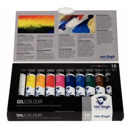 Talens Van Gogh Estuche Básico De Pinturas Al Óleo Con 10 Tubos De 20 mL Colores Surtidos