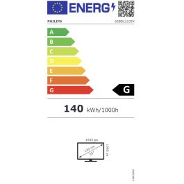 Monitor Philips 55" Videowall / Panel Ips D-Led 16:9 / 1920X1080 500Cd/M2 / 8Ms / Pixel Pitch 0.63X0.63 / Vesa 400X400/M6 / Soc Novatek / Uso Landscape / Portrait / Ops Si / Wifi No / 2X (Hub)Rj45 (55BDL2105X/00)