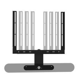 Soporte Altavoz Cavus Ray Negro Soporte Altavoz Cavus Ray Negro