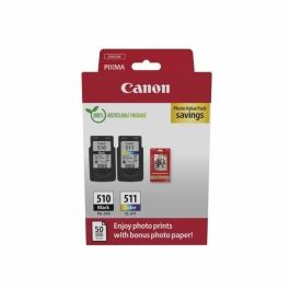 Canon Tinta Ecopack Bk+ C - M - Y + 50H Papel Fotográfico 10x15 For Pixma Ip2700, Mp230, Mp252, Mp272, Mp280, Mp282, Mp492, Mp495, Mp499, Mx360, Mx410, Mx420 - Pg-510-Cl-511 Precio: 46.49999992. SKU: B16FPDGQTQ