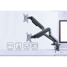 Gembird MA-DA2-05 soporte para monitor 81,3 cm (32") Escritorio Gris Gembird MA-DA2-05 soporte para monitor 81,3 cm (32") Escritorio Gris