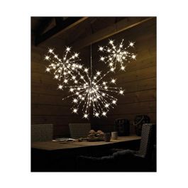 Figura led con puntas 45cm efecto destello fijo 72 leds blanco calido ip44 Figura led con puntas 45cm efecto destello fijo 72 leds blanco calido ip44