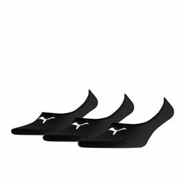 Calcetines Tobilleros Puma FOOTIE (3 pares) Blanco Negro 35-38