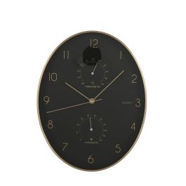 Reloj de pared andy color negro-dorado ø35x4.5cm Reloj de pared andy color negro-dorado ø35x4.5cm