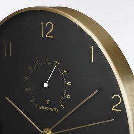 Reloj de pared andy color negro-dorado ø35x4.5cm Reloj de pared andy color negro-dorado ø35x4.5cm