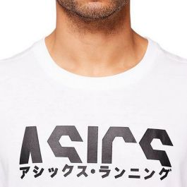 Camiseta de Manga Corta Hombre Asics Katakana Blanco