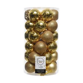 Tubo con 37 bolas doradas decorativas para arbol de navidad ø6cm Precio: 14.58999971. SKU: S7902041