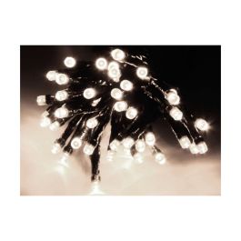 Guirnalda a pilas multifuncion 96 leds cable negro luz blanco frio 7,5m