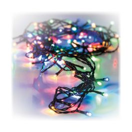 Guirnalda a pilas multifuncion 48 leds cable negro luz multicolor 4m