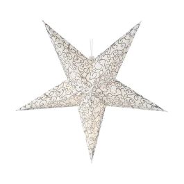 Estrella de Navidad Transparente Blanco/Marrón 60 cm Precio: 8.94999974. SKU: S7902277