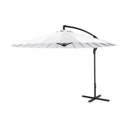 Parasol excéntrico altura maxima 3m ø300cm color: blanco Precio: 124.69000027. SKU: S7902947