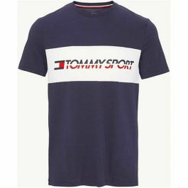Camiseta de Manga Corta Hombre Tommy Hilfiger Logo Driver Azul oscuro