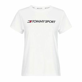 Camiseta de Manga Corta Mujer Tommy Hilfiger Logo Chest Blanco