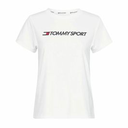 Camiseta de Manga Corta Mujer Tommy Hilfiger Logo Chest Blanco Camiseta de Manga Corta Mujer Tommy Hilfiger Logo Chest Blanco
