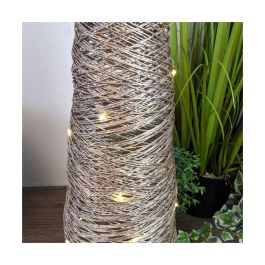 Arbol en forma de cono con 40 leds 80cm dorado