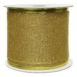 Lazo con purpurina dorado 270x6,3cm Precio: 1.68999974. SKU: S7905360