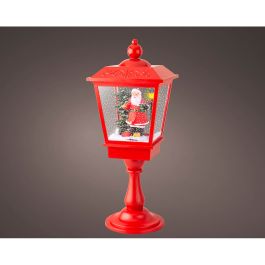 Farol papa noel con movimiento y música, luz fija, 33 leds, blanco frio. lumineo