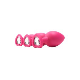 Plug Anal Dream Toys Flirts Rosa 3 Piezas