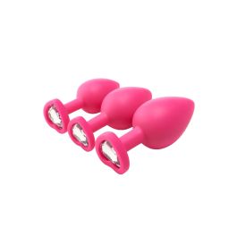 Plug Anal Dream Toys Flirts Rosa 3 Piezas