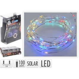 Guirnalda micro led solar multicolor, 100 leds, 7m.