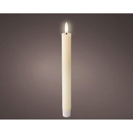 Pack de 2 unidades vela led beige ø2,2x24,5cm,