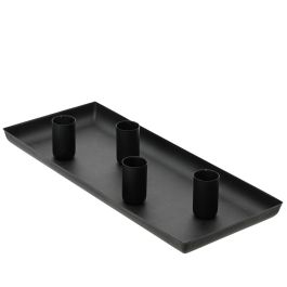 Candelero rectangular de hierro negro. basics Precio: 10.95000027. SKU: B1BATC9JRT