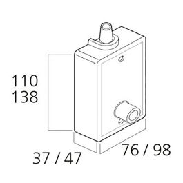 Torno empotrado para 50 kg blanco