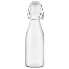 Botella de vidrio con tapón mecánico 0.25l transparente day