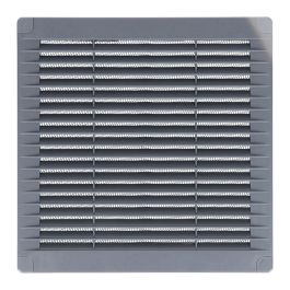 Rejilla ventilación cuadrada con tapones y mosquitera 200x200x7mm abs gris Precio: 4.585899407099999. SKU: B1ED28Z8G6