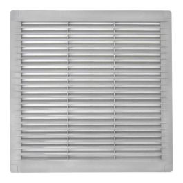 Rejilla ventilación cuadrada con tapones y mosquitera 250x250x7mm abs gris Precio: 5.9894998669. SKU: B156SENCEY